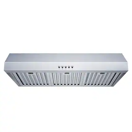 Front. Winflo - Winflo 30 inch Convertible 500-CFM Stainless steel Under Cabinet Range Hood - Stainless Steel.