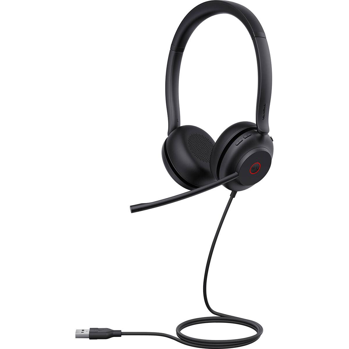 Alt View 3. Yealink - Yealink Yealink USB Wired Headset - Black.