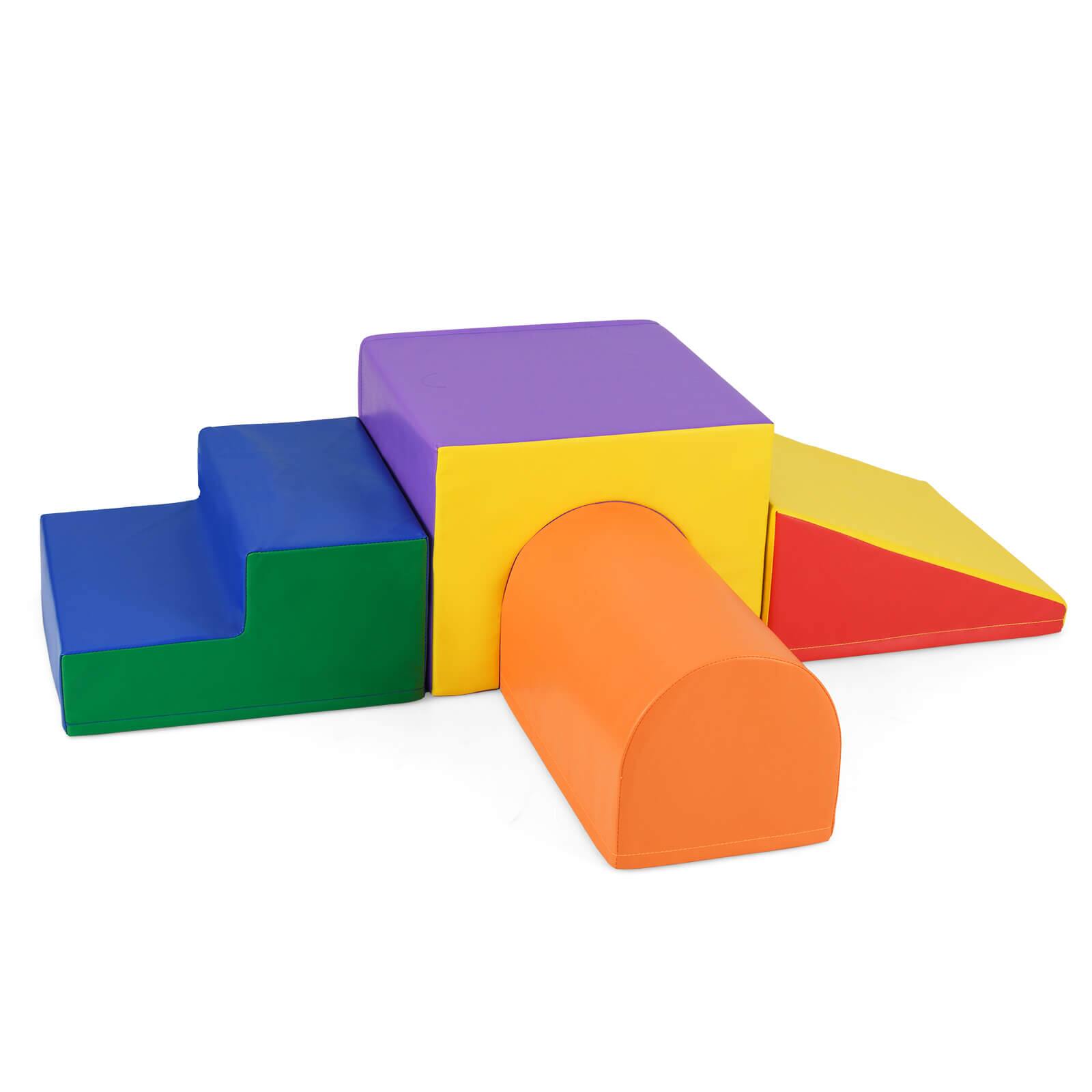 Alt View 9. Costway - Costway Kids Climb and Crawl Activity Playset Blocks w/ Waterproof PU Cover EPE Foam - Multi-color.