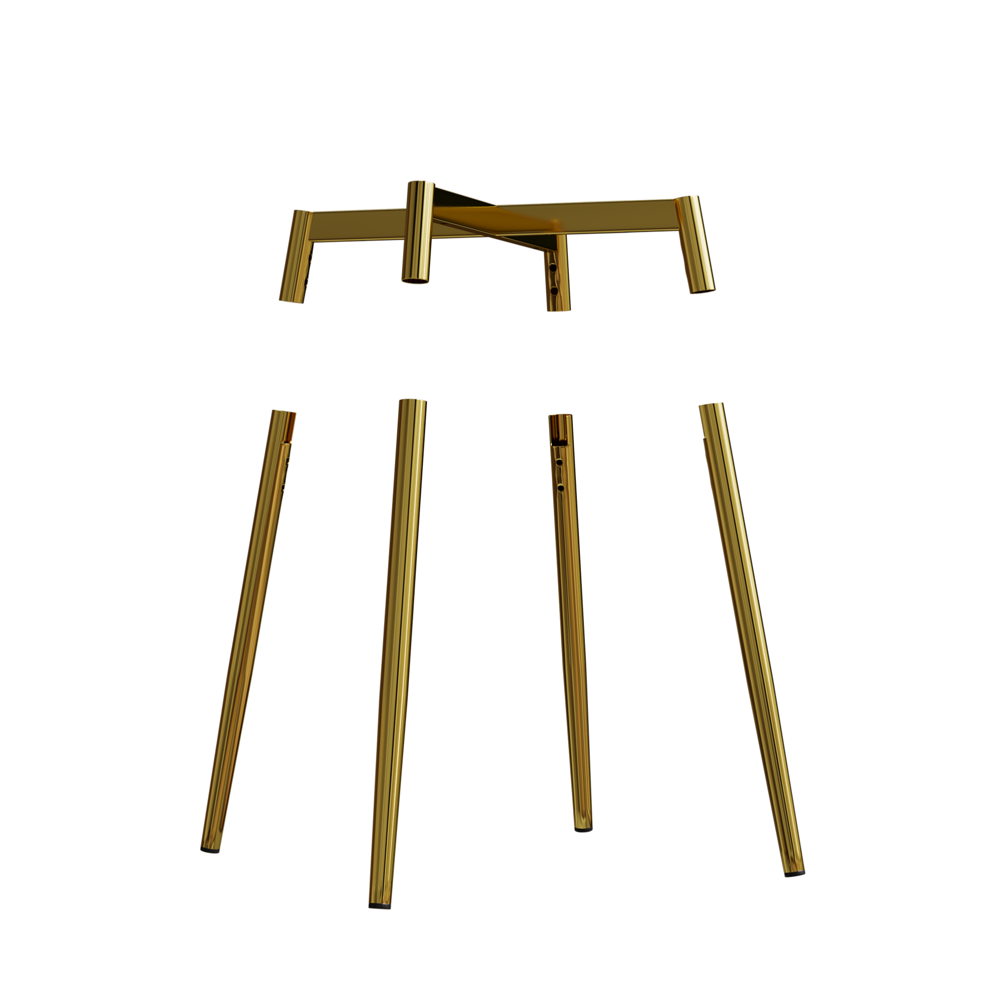 Alt View 6. GOODSILO - Set of 2 Modern Velvet Dining Chairs with Sturdy Metal Legs and Ergonomic Backrest - Green.