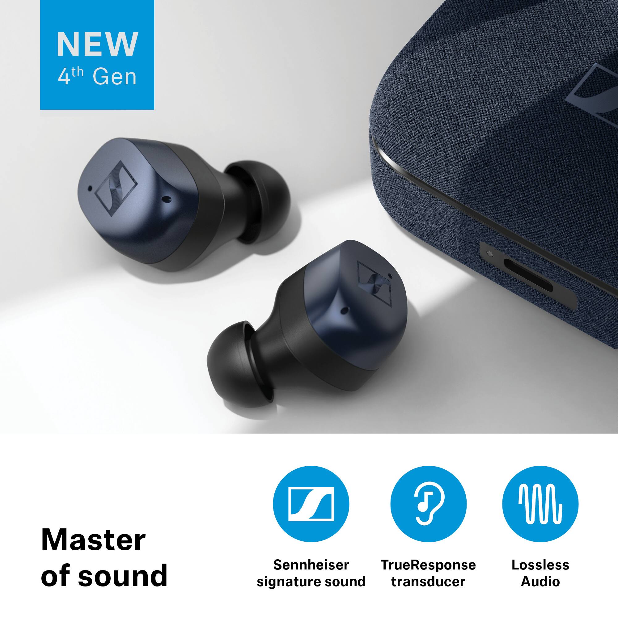 NEW 4th Gen Master of sound Sennheiser TrueResponse Lossless signature sound transducer Audio