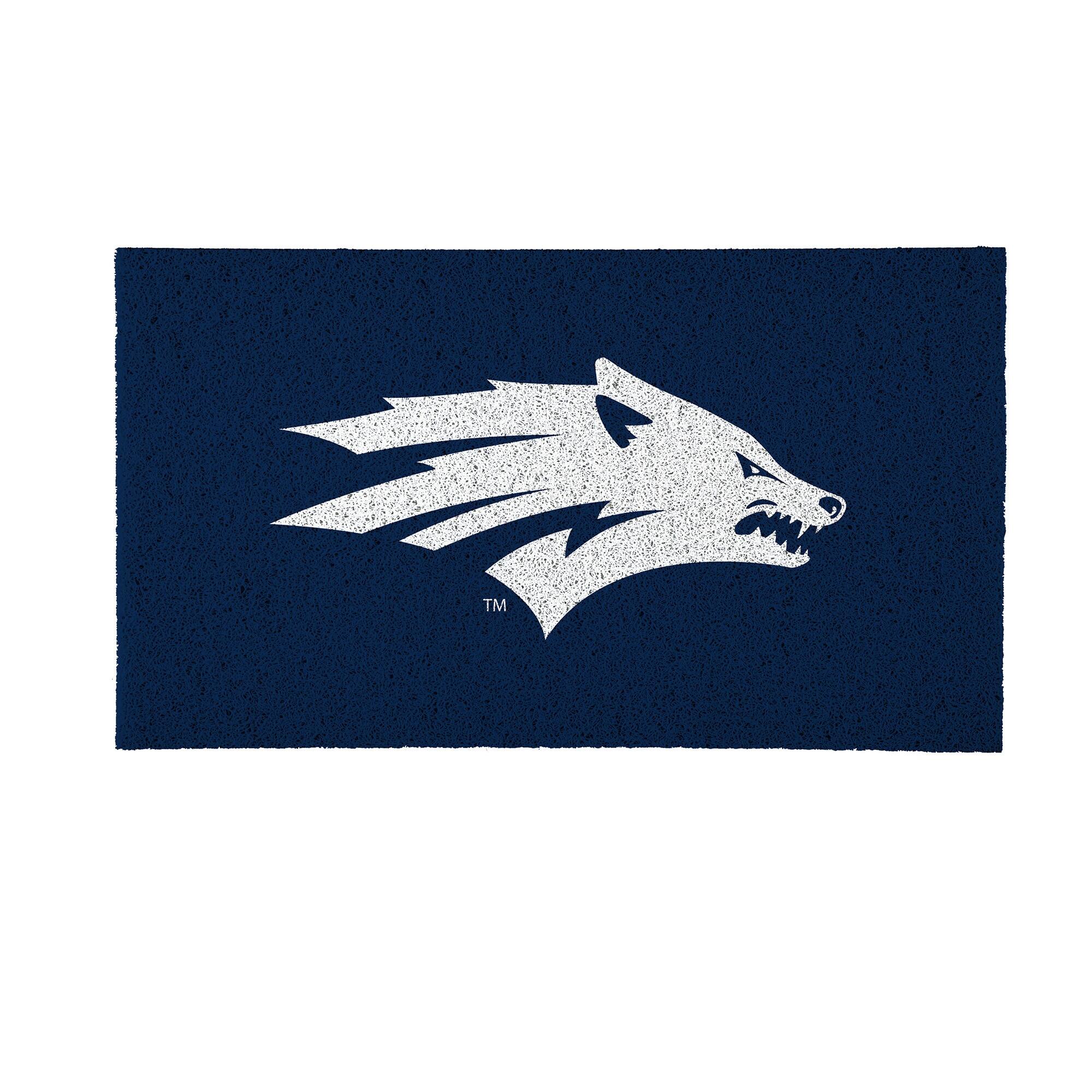 Front. Evergreen Enterprises - Nevada Wolf Pack 16" x 28" Full Color Indoor/Outdoor Logo Turf Mat - Multicolor.