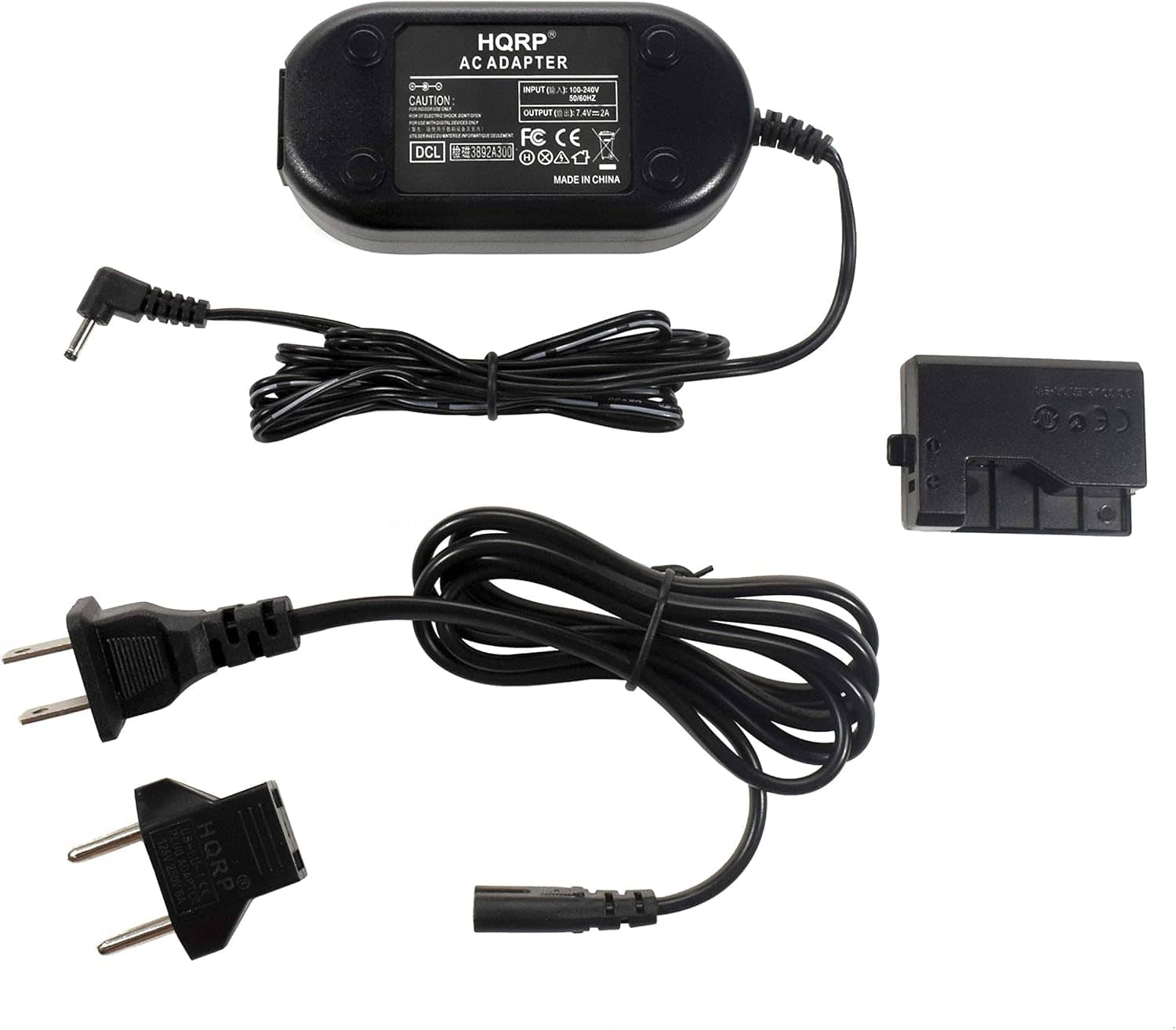 HQRP - AC Adapter for Canon ACK-E10 ACKE10 EOS T3 T5 T6 T7 T100, 1200D 1100D 1300D 1500D 2000D 4000D Kiss X50 Camera