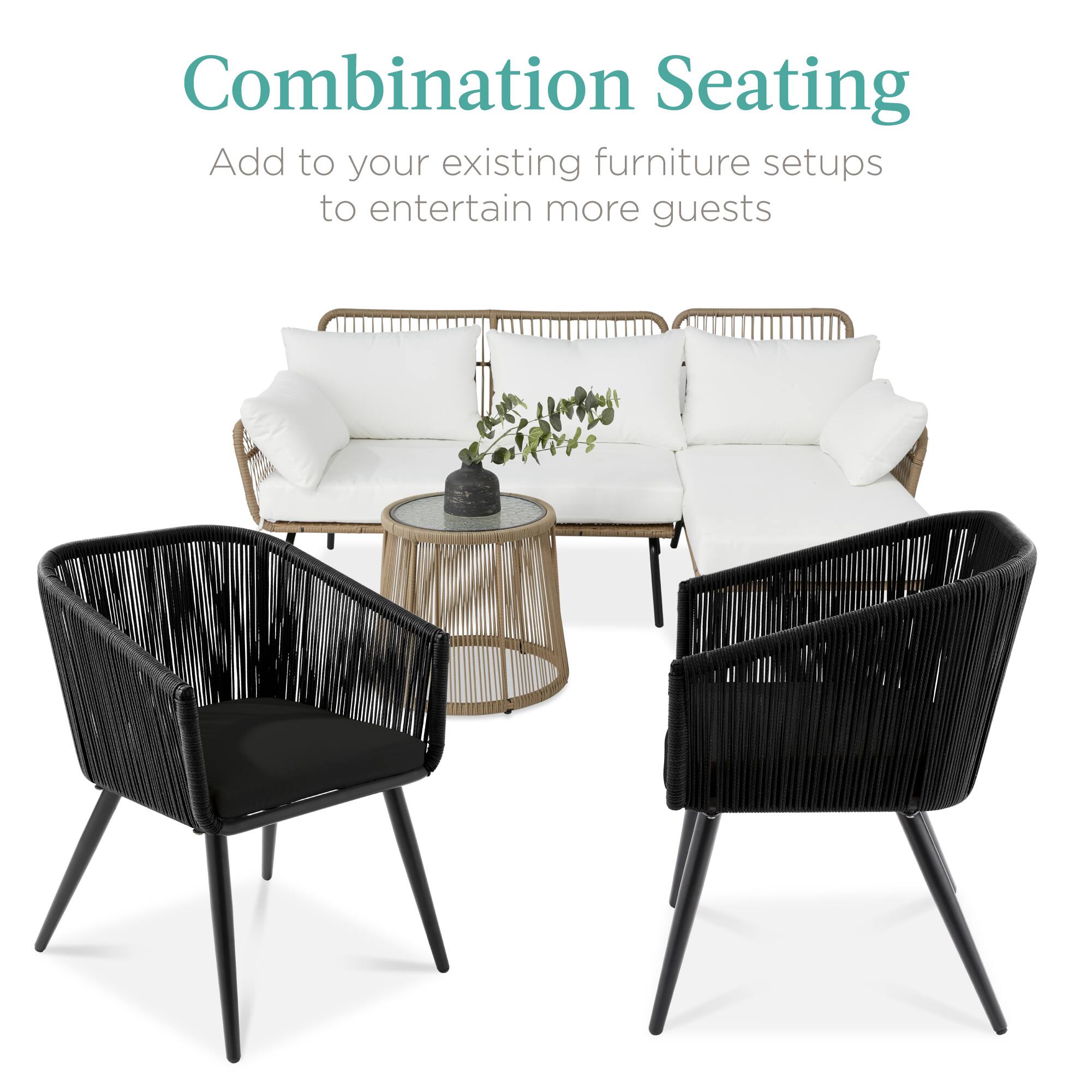 Combination Seating

Add to your existing furniture setups to entertain more guests
