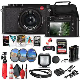 Leica - Q2 Digital Camera + 64GB Memory Card Bundle