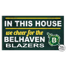 Jardine - Belhaven Blazers 11" x 20" Indoor/Outdoor In This House Sign - Green