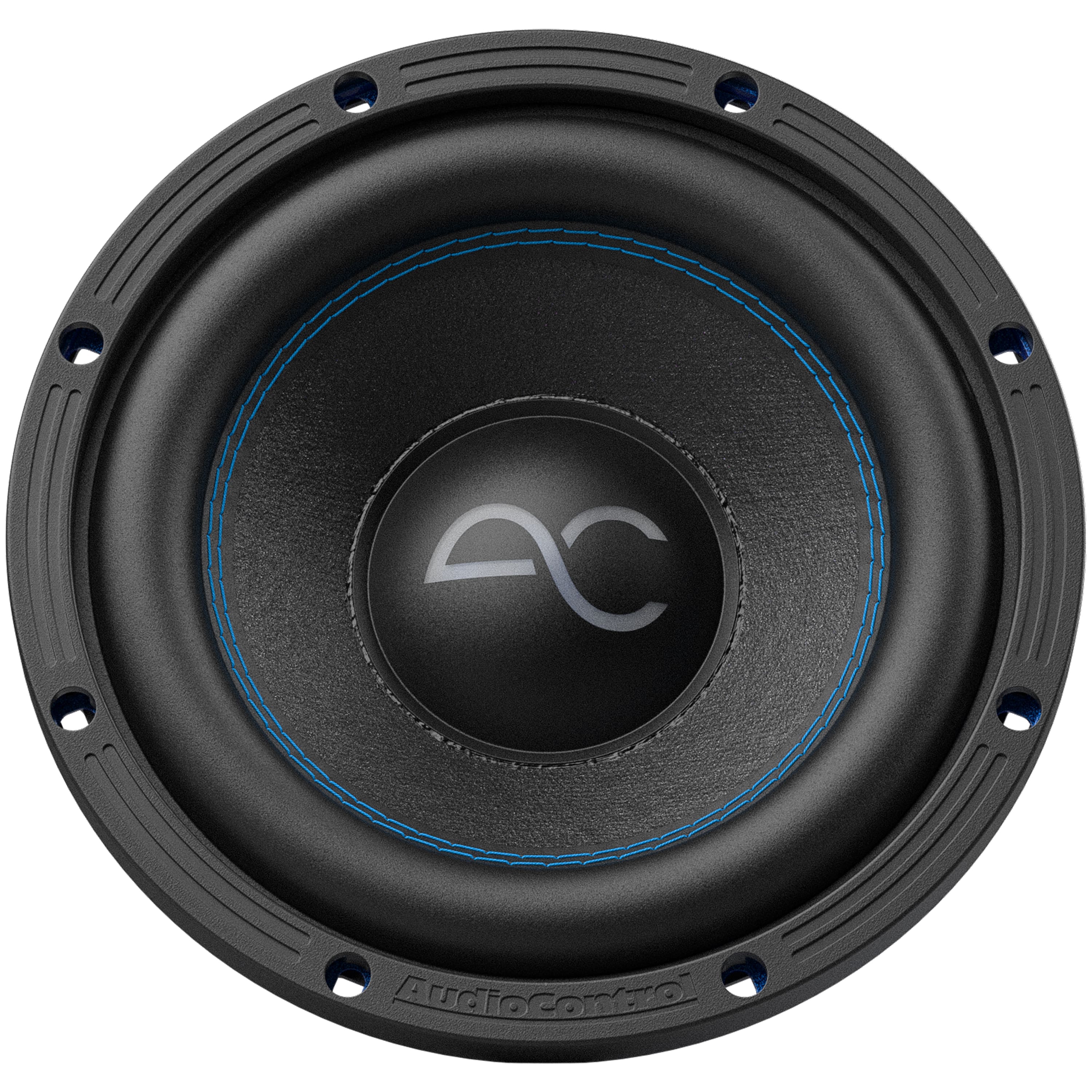 Front. AudioControl - Spike Series 8” Single-Voice-Coil 4-Ohm High-Performance Subwoofer - Black/Blue.