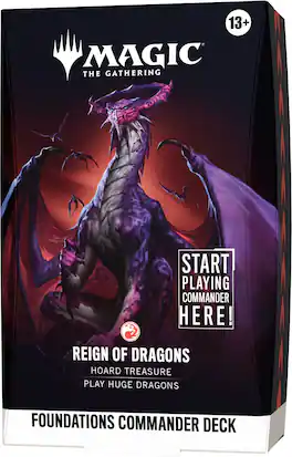Wizards of The Coast - Magic: The Gathering Foundations Commander Deck - Reign of Dragons
