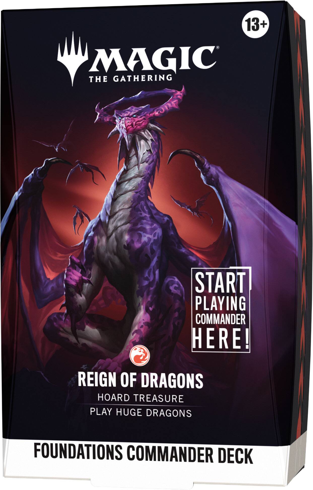 Wizards of The Coast - Magic: The Gathering Foundations Commander Deck - Reign of Dragons