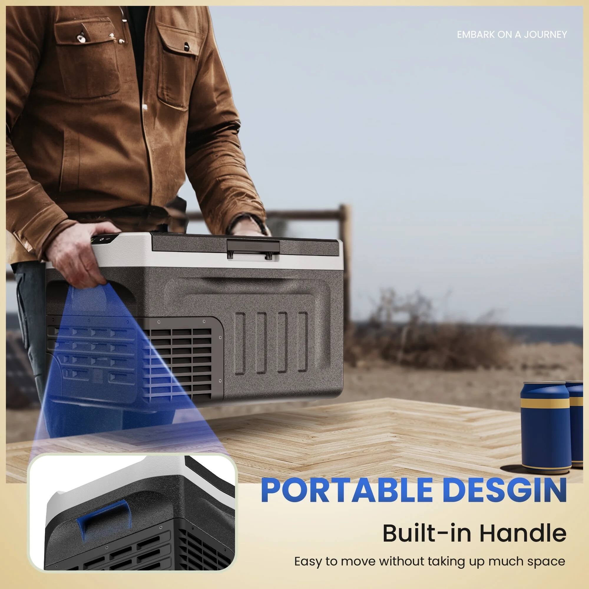 EMBARK ON A JOURNEY

PORTABLE DESIGN
Built-in Handle
Easy to move without taking up much space