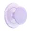 Angle. PopSockets - MagSafe Round PopGrip Cell Phone Grip & Stand, with Adapter Ring for Mobile Phones - Clear Opalescent.