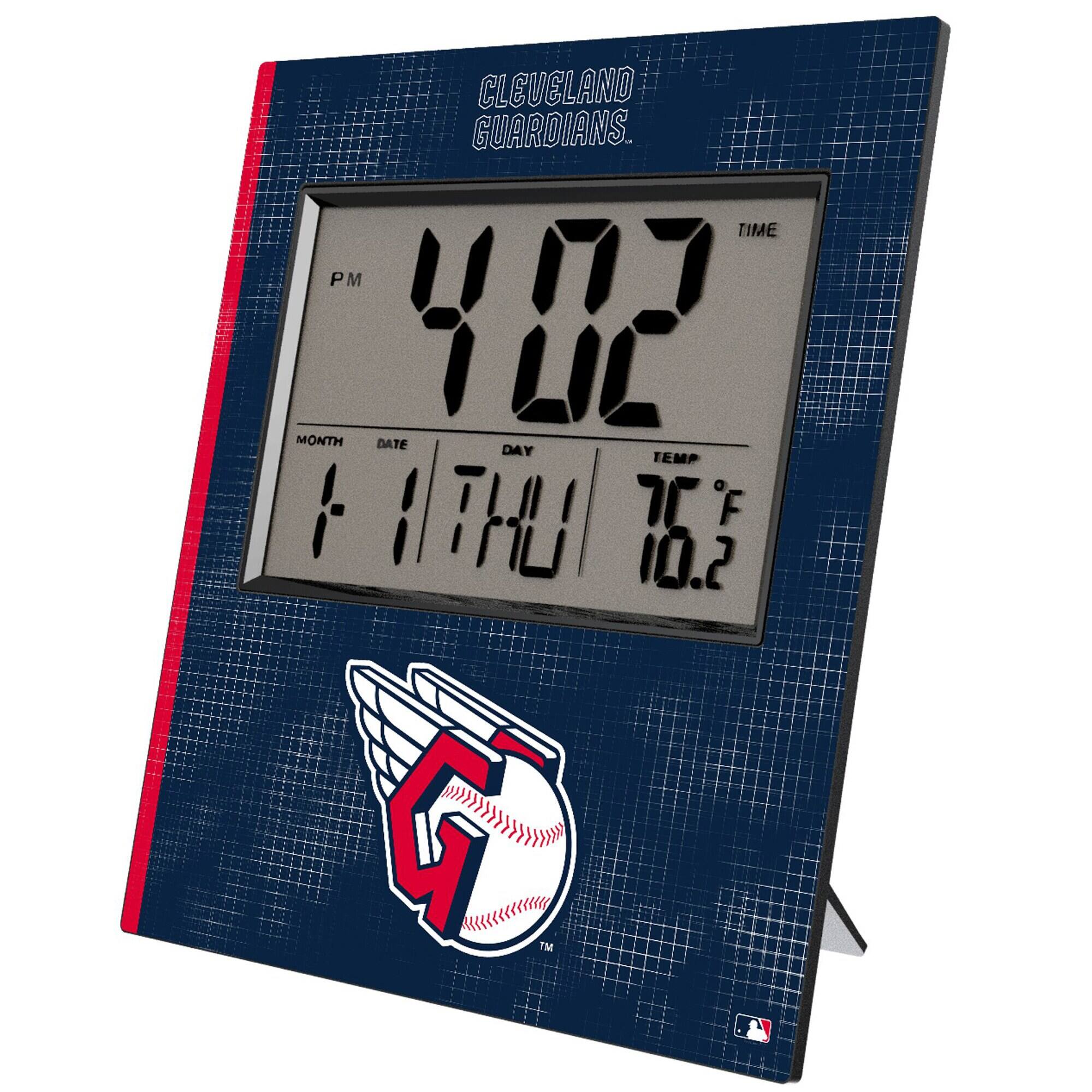 Keyscaper - Cleveland Guardians Digital Desk Clock - Multicolor