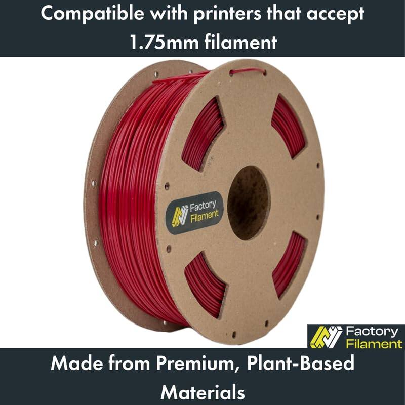 Compatible with printers that accept 1.75mm filament

Made from Premium, Plant-Based Materials