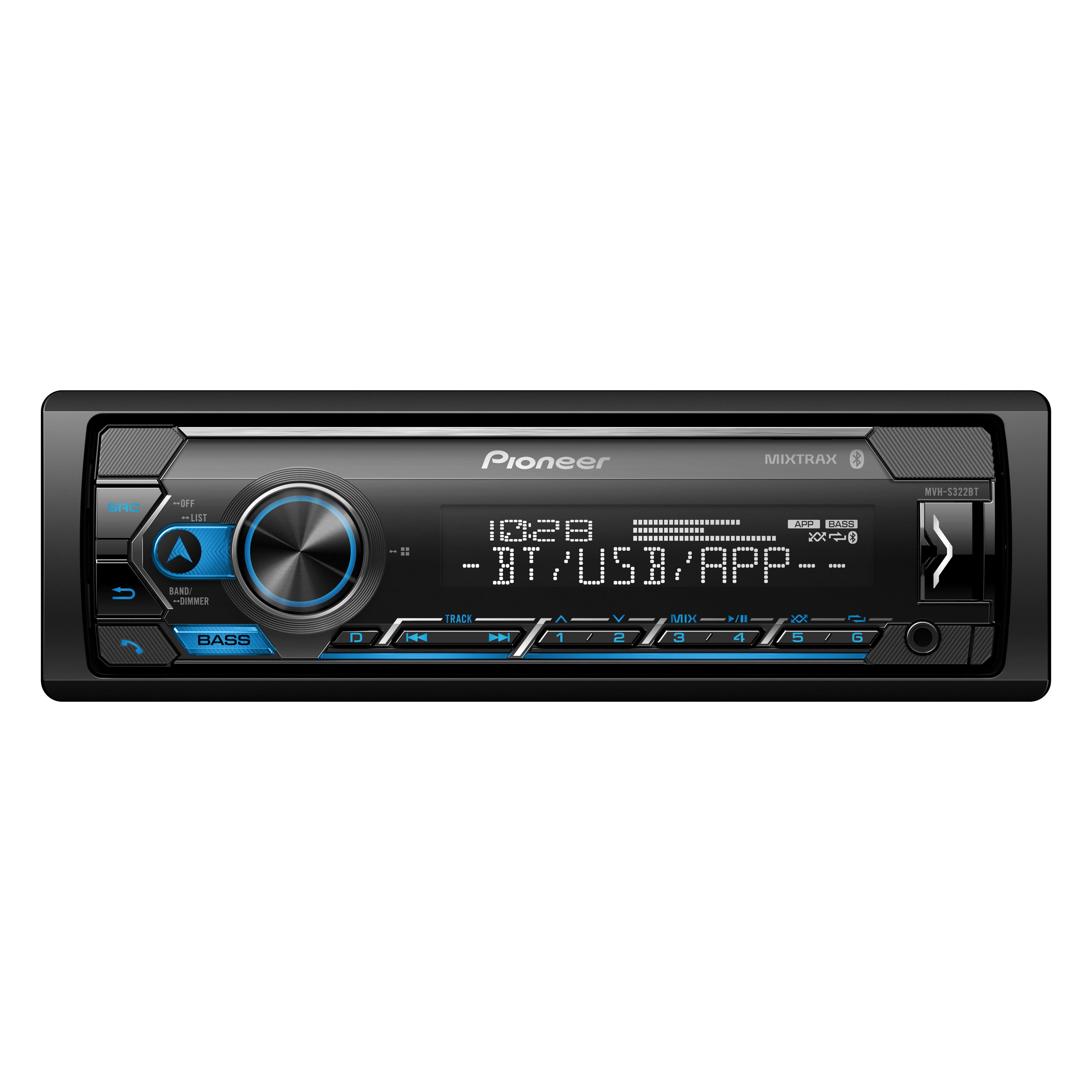 Pioneer - In-dash Bluetooth Audio Digital Media (ADM) Receiver - Black - Front_Zoom