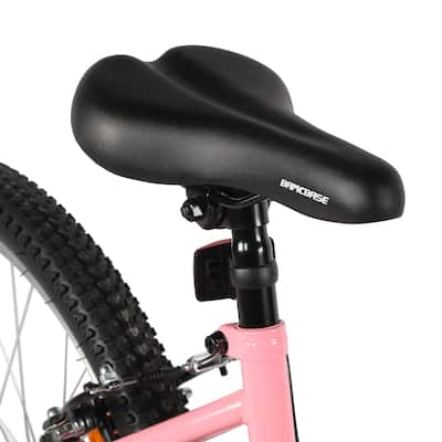 HILAND BAMCBASE Lavender 24'' Step through Mountain Bike with 18 HILAND BAMCBASE Lavender 24'' Step through Mountain Bike with 18