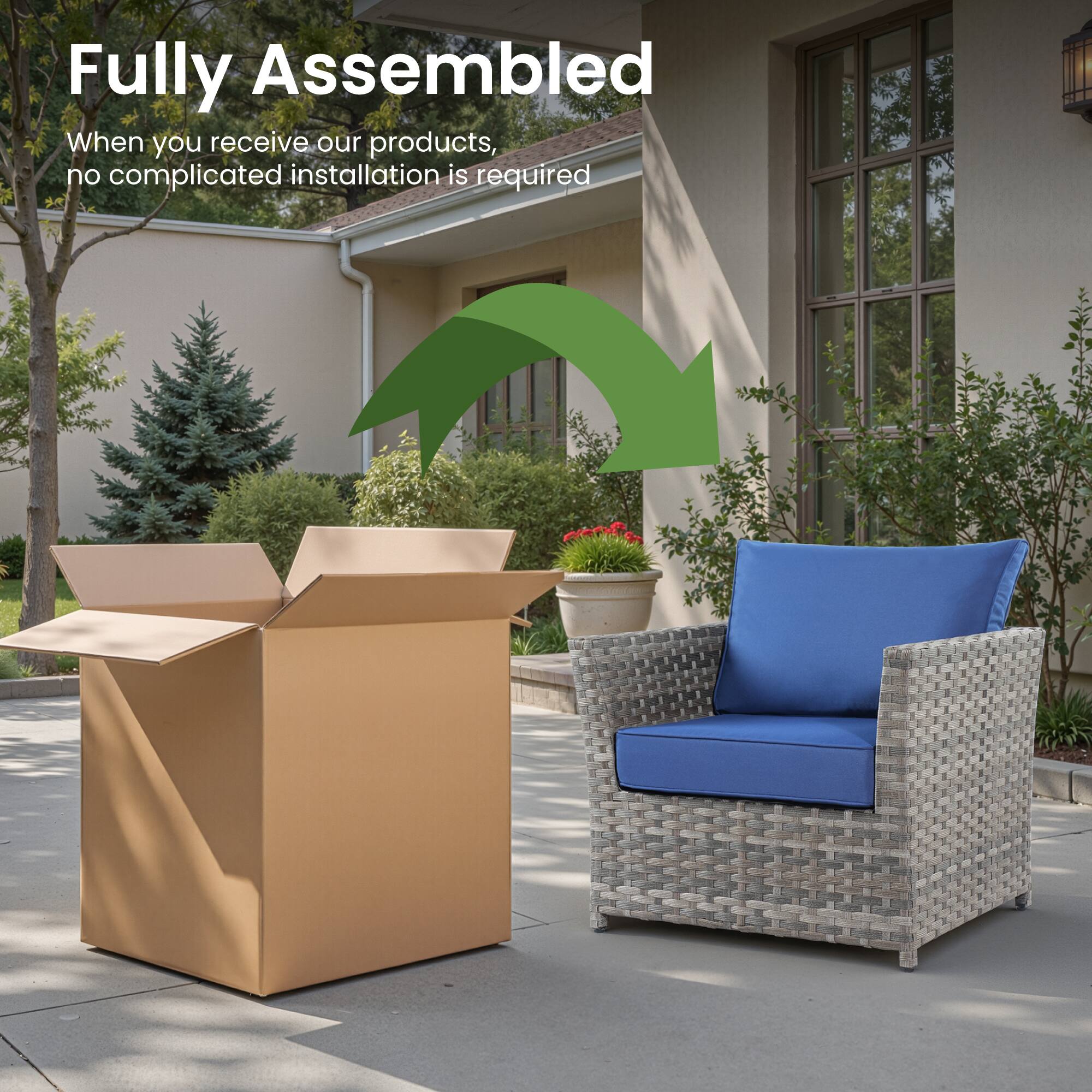 Fully Assembled

When you receive our products, no complicated installation is required