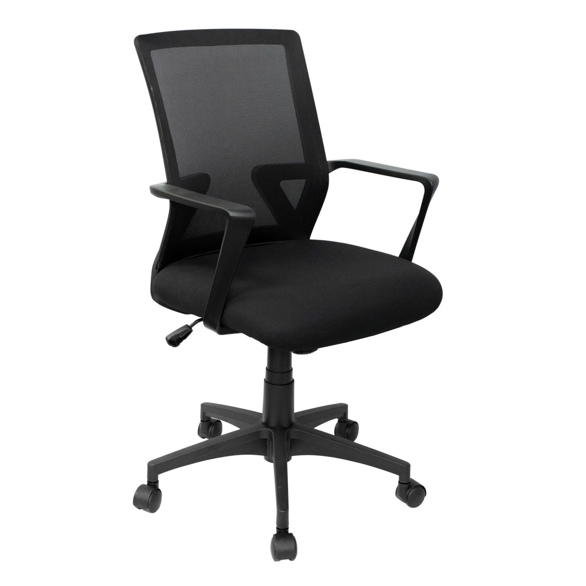 Angle. GOODSILO - Ergonomic Mesh Office Chair with Adjustable Height and Tilt for Comfortable Home or Office Use - Black.