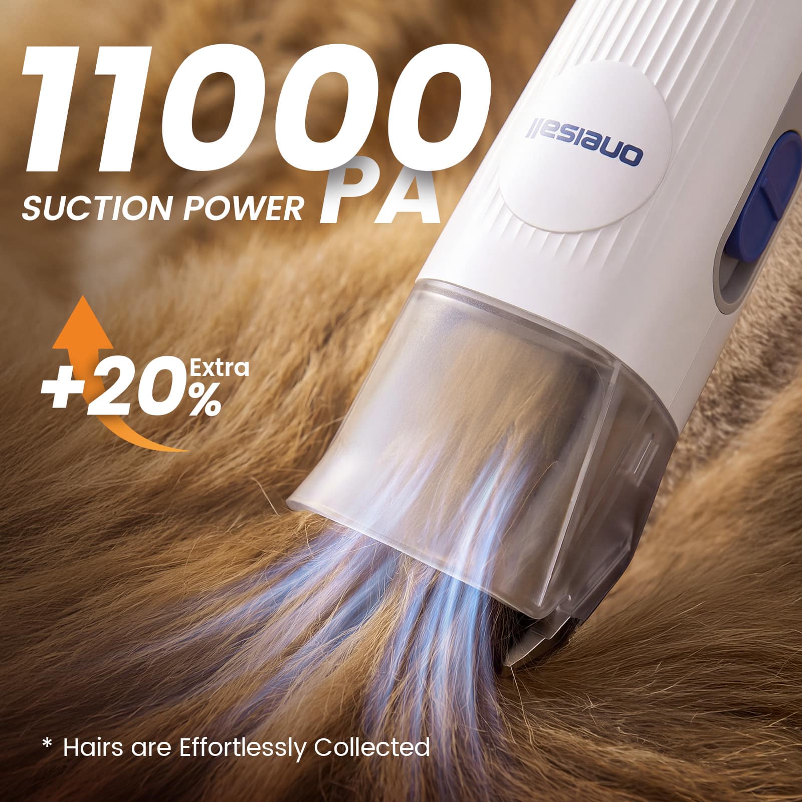 Oneisall 7 in 1 Pet Grooming Kit Dog Clipper Vacuum, Paw Trimmer