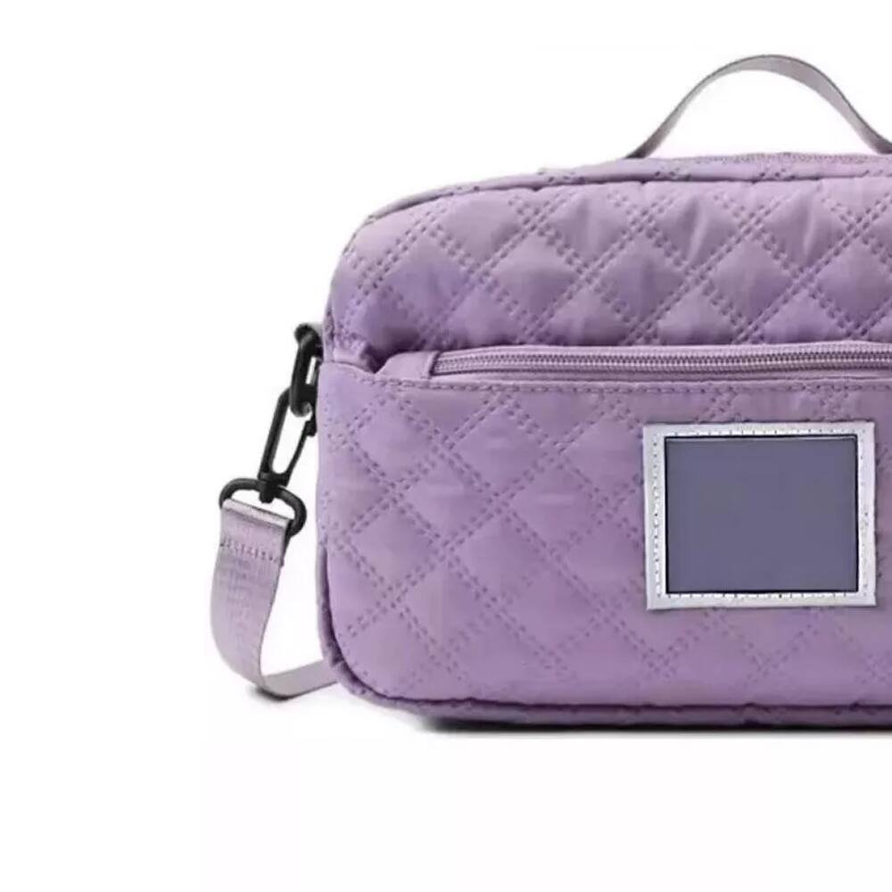 Alt View 1. Wikistore - Wikistore Three-Dimensional Diamond Tote with Dry Wet Separation and Dual Pockets Light Purple - Purple.