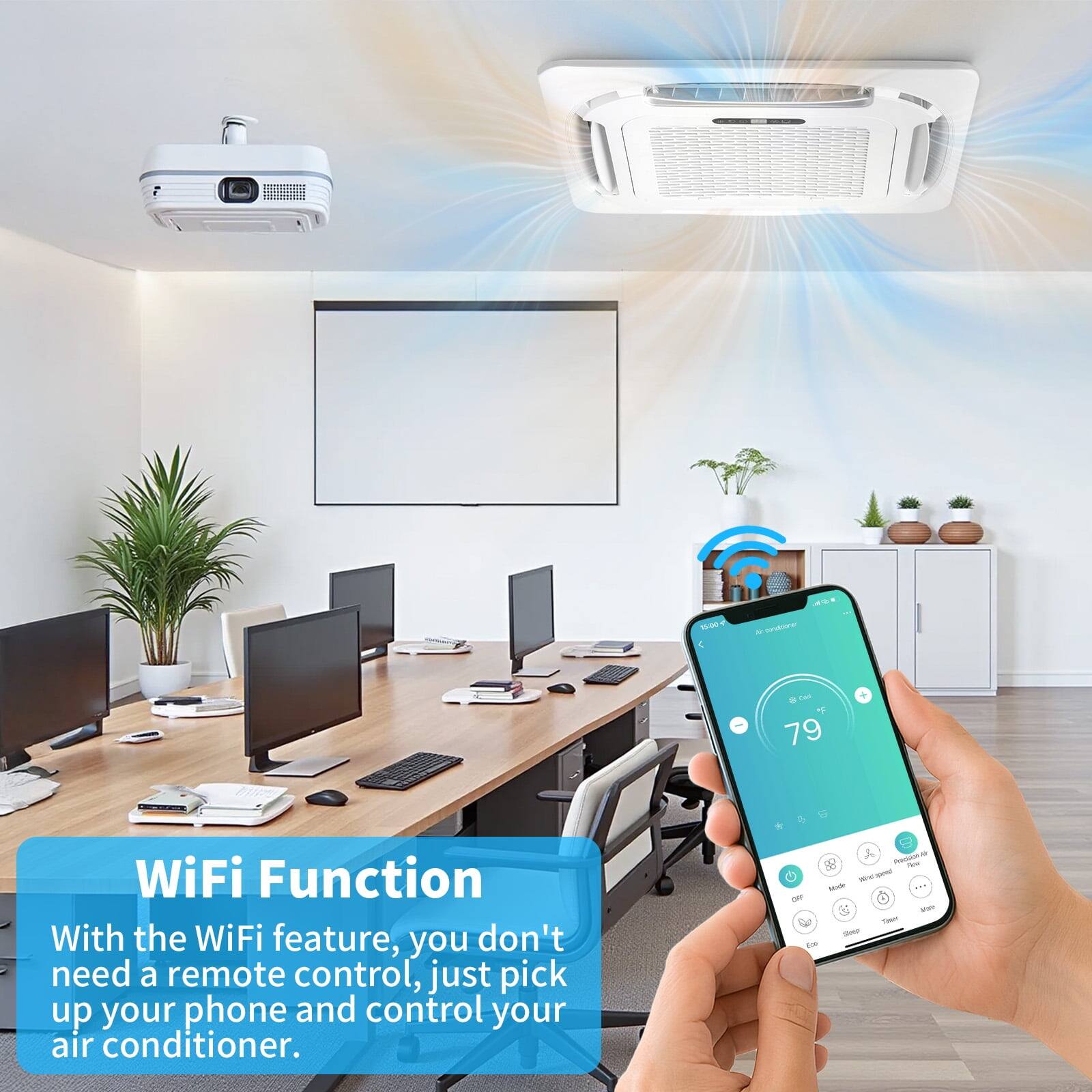- ST T 79 WiFi Function
With the WiFi feature, you don't need a remote control, just pick up your phone and control your air conditioner.