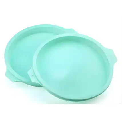 Front. Kitcheniva - 8" Silicone Bakeware Round Cake Pan 2 Pcs.