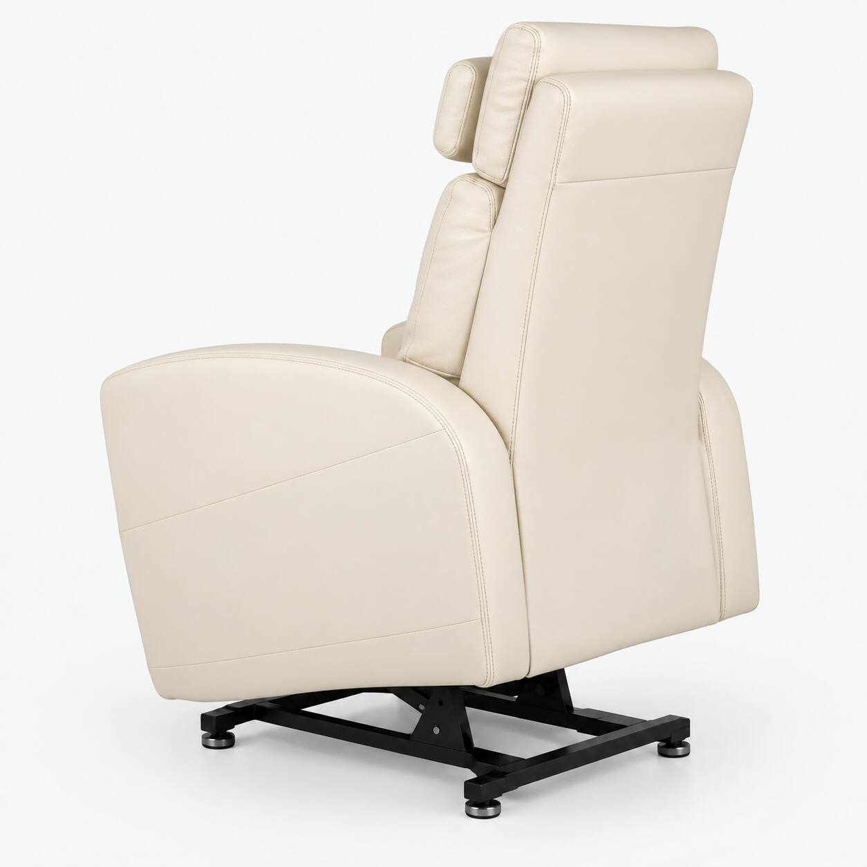 Back. Human Touch - Human Touch Laevo ZG Zero Gravity Recliner with Lift Assist, Heat & Vibration Massage - Cream.
