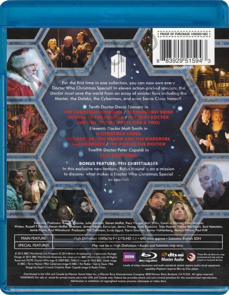 Back. Doctor Who: Christmas Specials (BD) [Blu-ray].