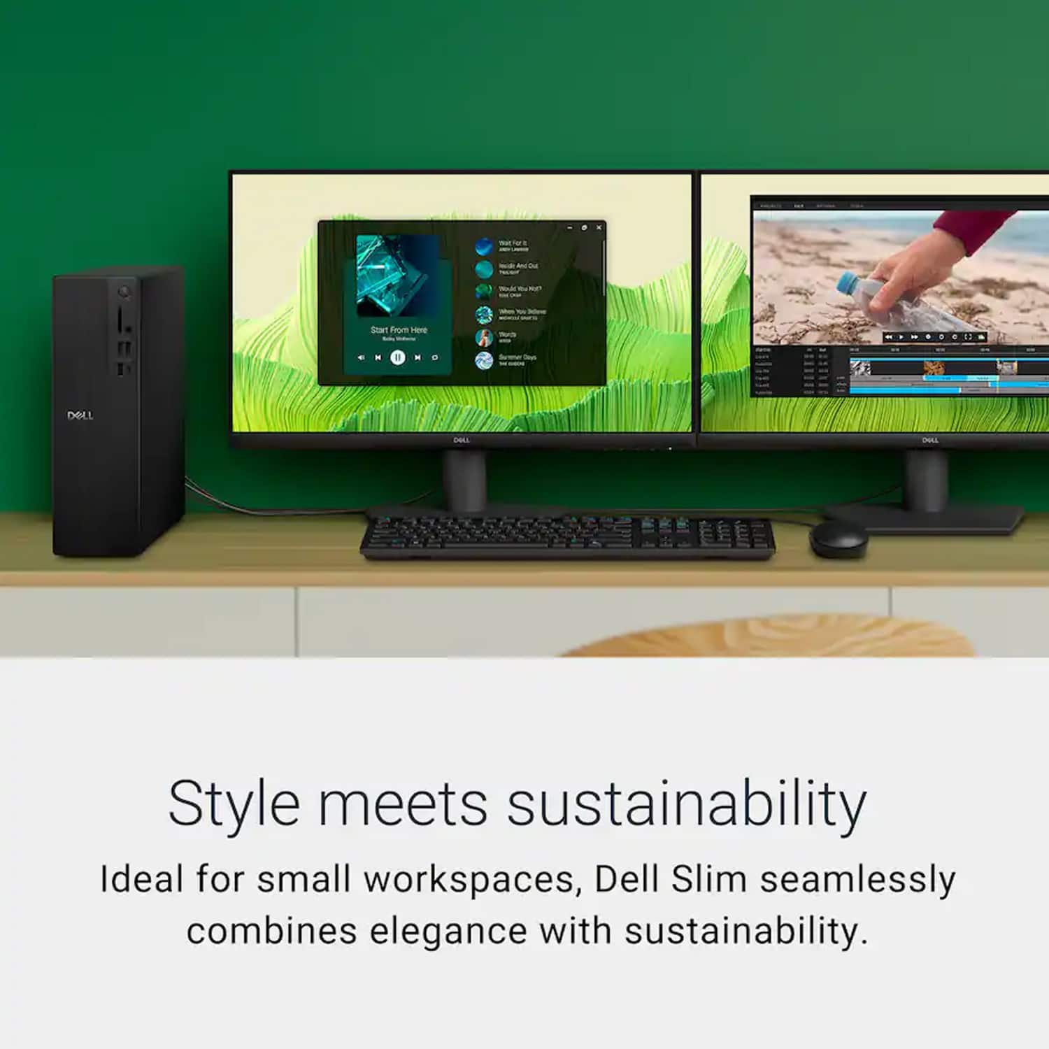 Dell Slim ECS1250 Desktop (Intel Ultra 7 265, 16GB DDR5, 1TB SSD
