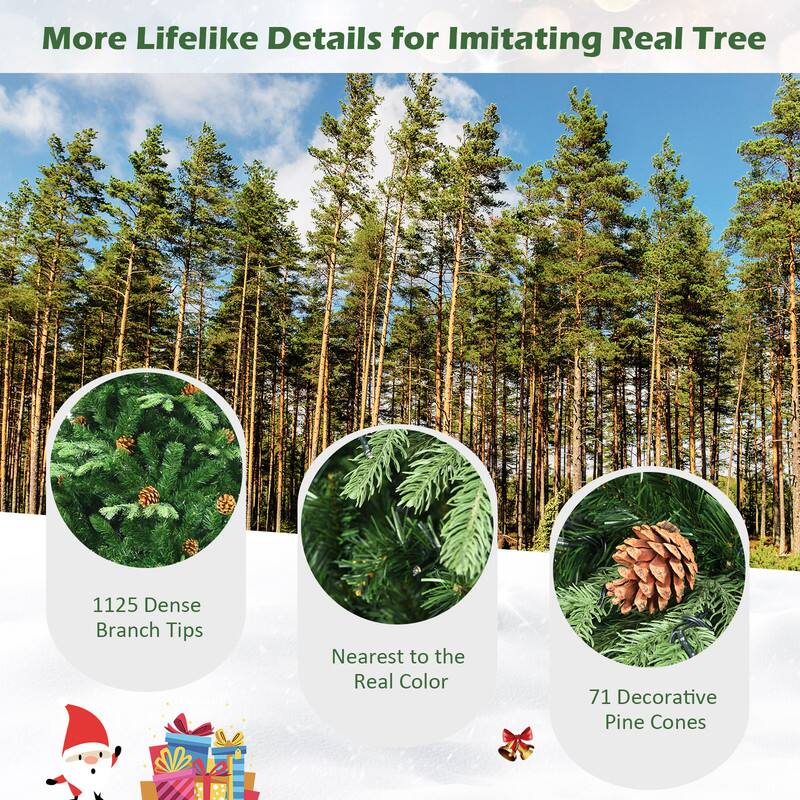 More Lifelike Details for Imitating Real Tree

1125 Dense Branch Tips

Nearest to the Real Color

71 Decorative Pine Cones