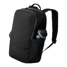 Front. ALPAKA - 24L Laptop Backpack for 16-inch Laptop - Elements Backpack Pro for Work, Travel & Commuting - Black Axoflux 400D Ripstop Nylon.