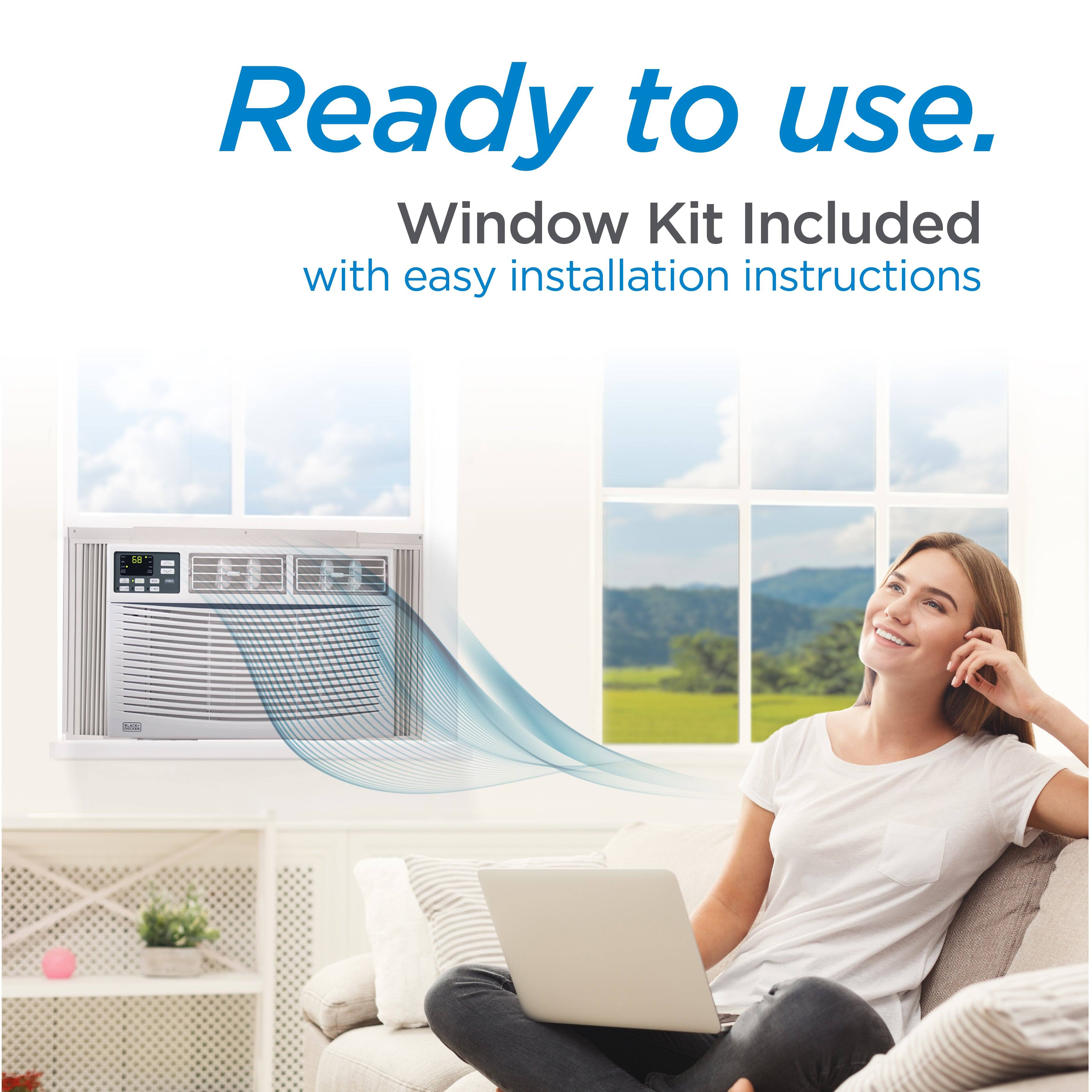 Ready to use. Window Kit Included with easy installation instructions.