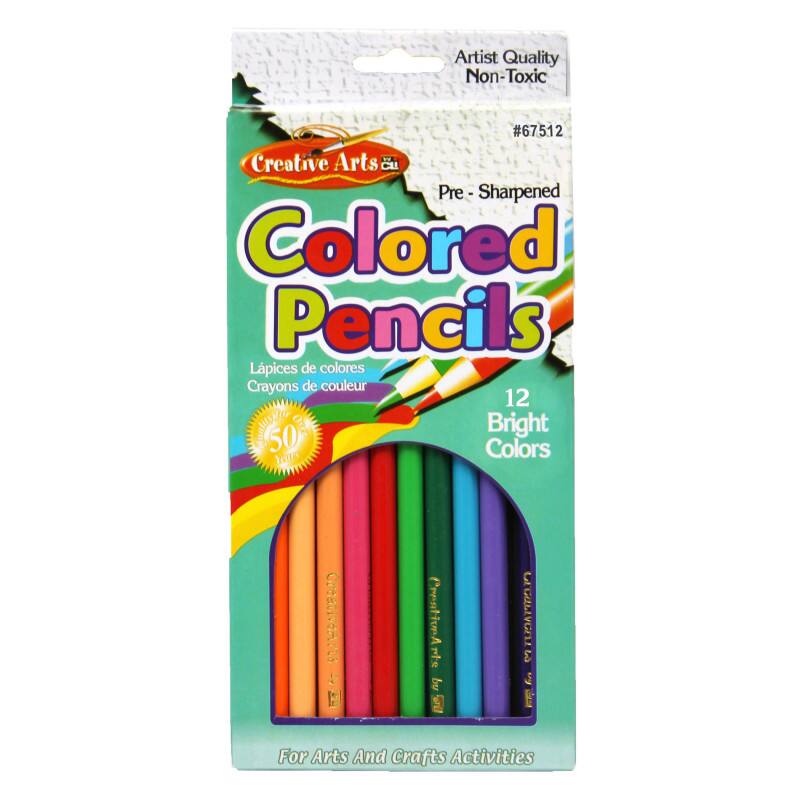 Artist Quality Non-Toxic  
#67512  
2 Arts Creative  
Pre-Sharpended Colored Pencils  
Lápices de colores  
Crayons de couleur  
12 Bright Colors  
50 Colors  
TOA Creative Arts  
For Arts And Crafts Activities