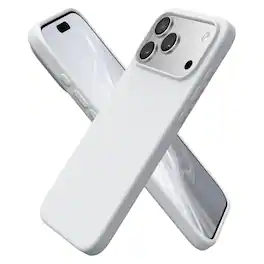 Ornarto - for iPhone 18 Pro Case 6.3", Slim Liquid Silicone Soft Gel Rubber Shockproof Protective Case - Light Gray