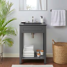 Altura Bathroom Vanity Basin Included by Modway - Gray Black