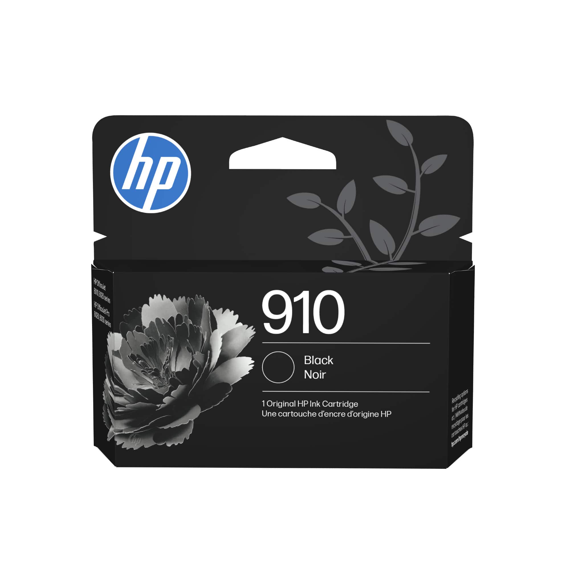 hp
910
Black Noir
1 Original HP Ink Cartridge
Une cartouche d'encre d'origine HP