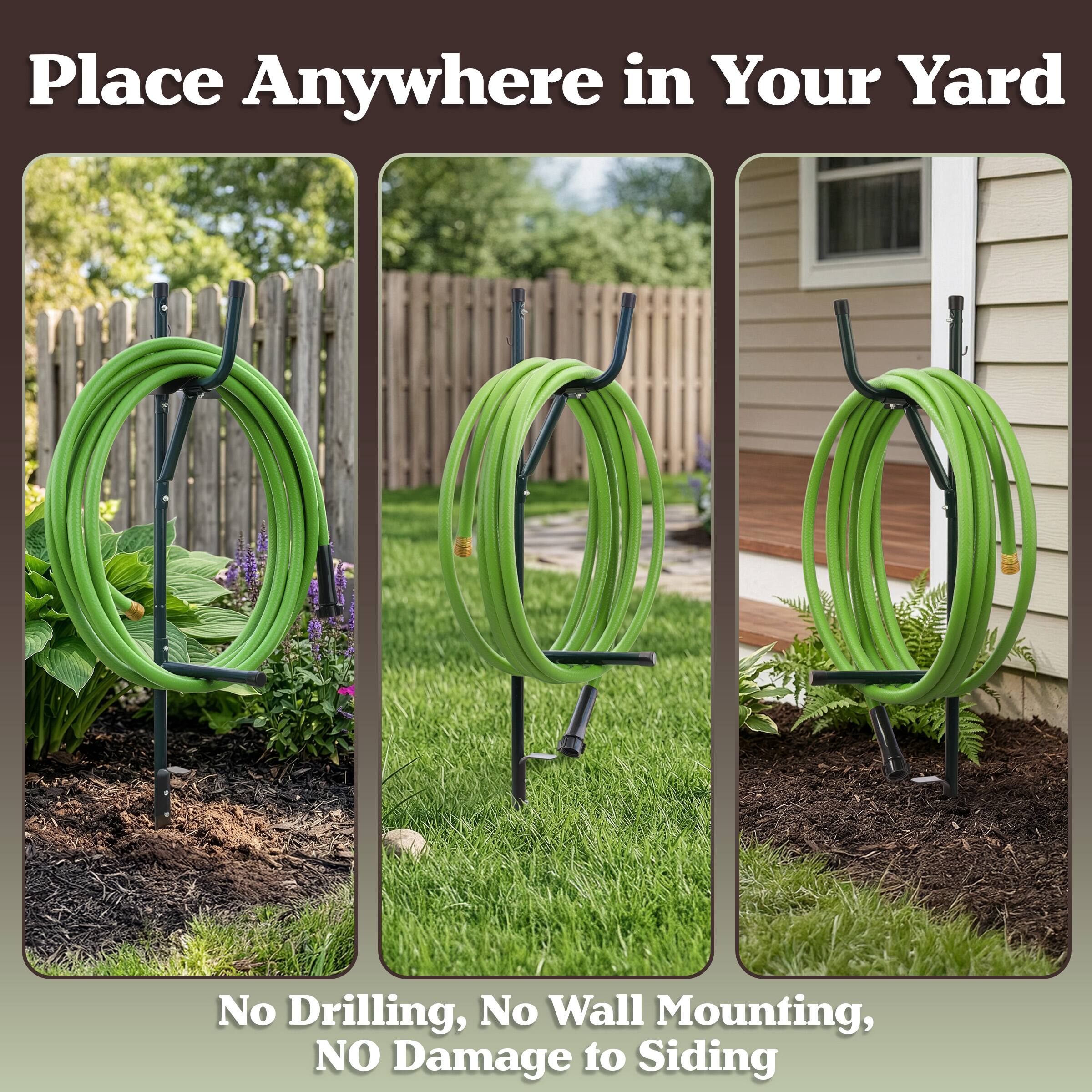 Place Anywhere in Your Yard

No Drilling, No Wall Mounting, NO Damage to Siding