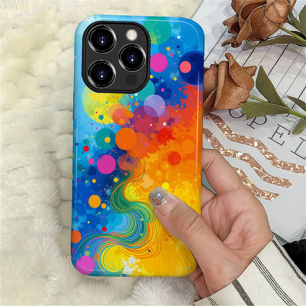 Alt View 3. BUBM - Smartphone Case for iPhone - 2-Layer Durable Smartphone Protection Case - Skyflow - Skyflow for iPhone 16 Pro Max.