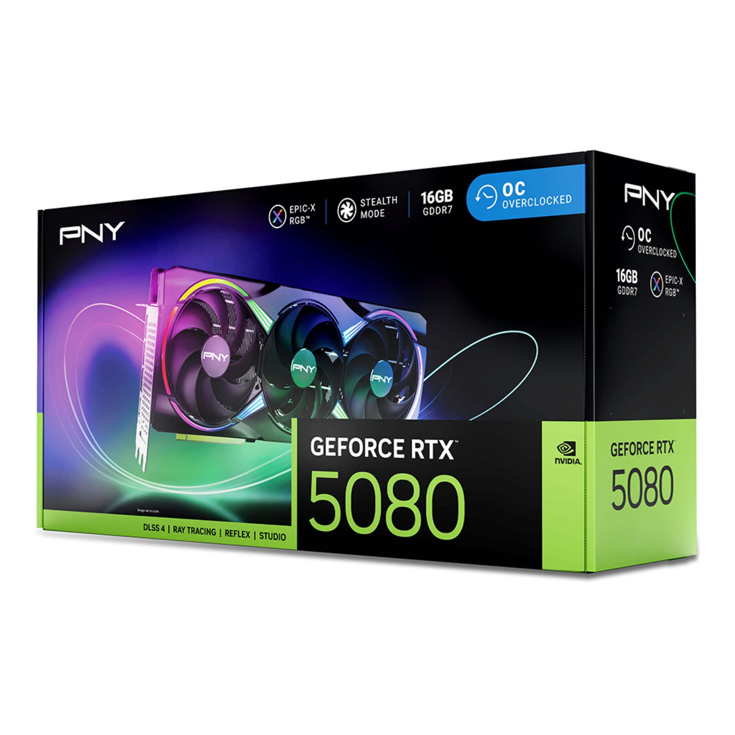 に*り様 新品未開封PNY GeForce RTX 5080 16GB 納品書付 PNY NVIDIA GeForce RTX 5080 Epic X ARGB Overclocked 16GB GDDR7 PCI