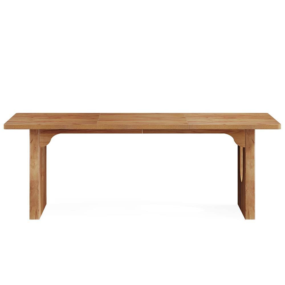 Angle. Kadyn - Kadyn Study Writing Desk, Computer Desk,71" Executive Desk, Modern Computer Desk with Wood Double Pedestal Base,Brown - Brown.