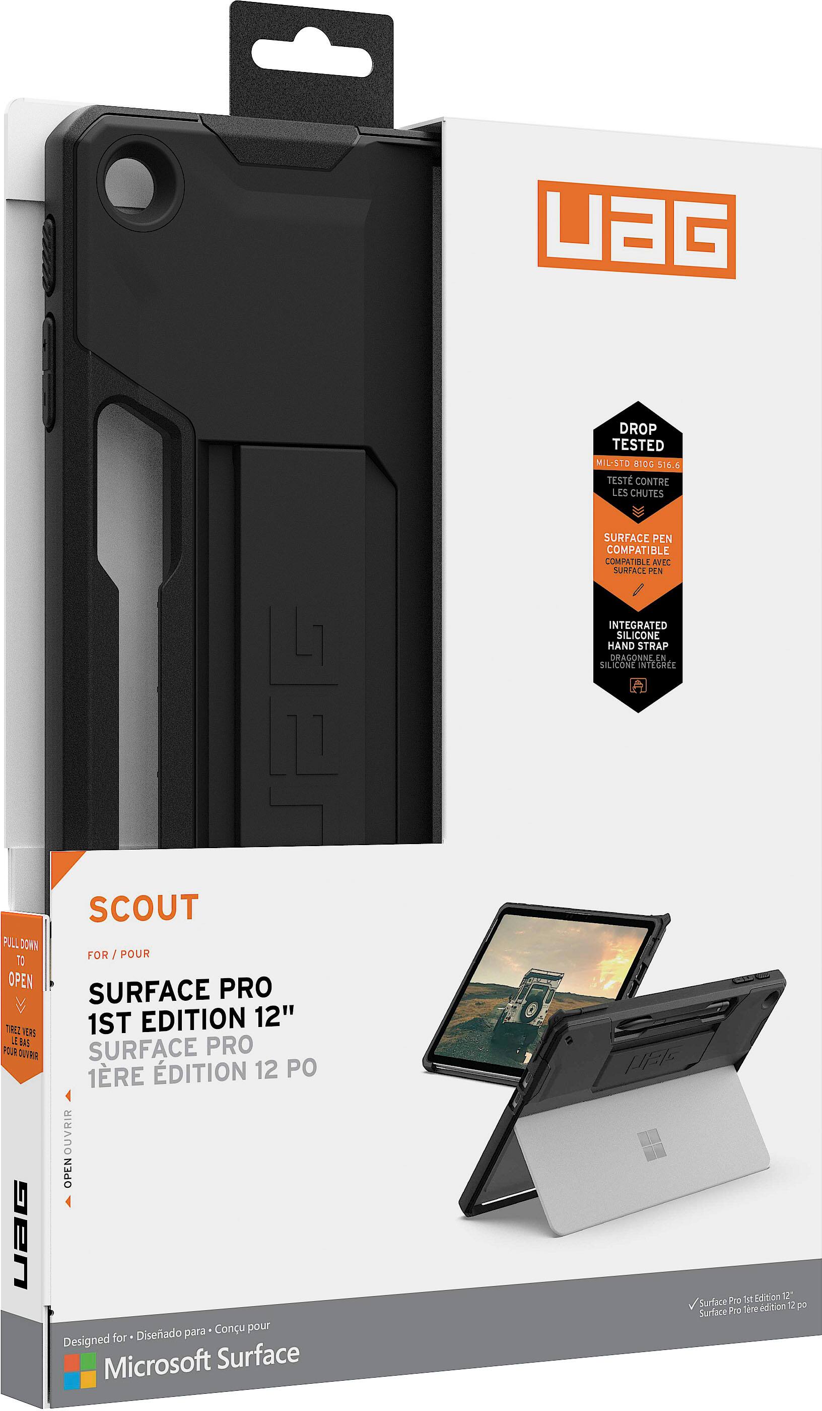 uaG DROP TESTED MIL-STD 810G 516.6 TEST CONTRE LES CHUTES SURFACE PEN COMPATIBLE COMPATIBLE AVEC SURFACE PEN INTEGREE SILICONE HAND STRAP DRAGONNE N SILICONE NTEGREE SCOUT PULL LLDOWN TO FOR/POUR FOR OPEN PRO SURFACE 1ST EDITION 12" TEZ VERS J BS PRO POUR DUVRR SURFACE 1RE DITION 12 PO OuVriR OPEN 9eN para Conu pour for Diseado Designed Microsoft Surface  ist Edition 12" Surface Fro Fro Tere dition 12 po Surface