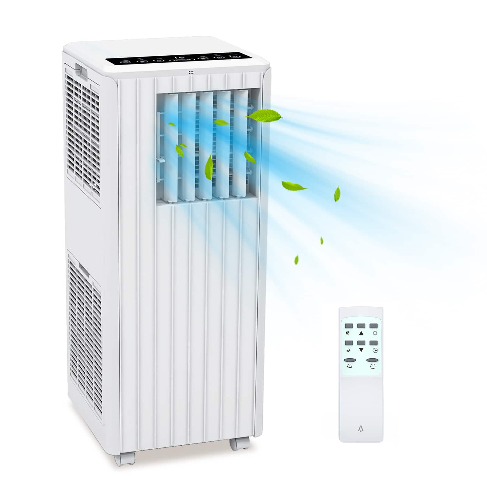 TROPOW - Portable Air Conditioner, 8000 BTU, 3-in-1 Cooling, for 350 Sq.Ft. Spaces - white and black