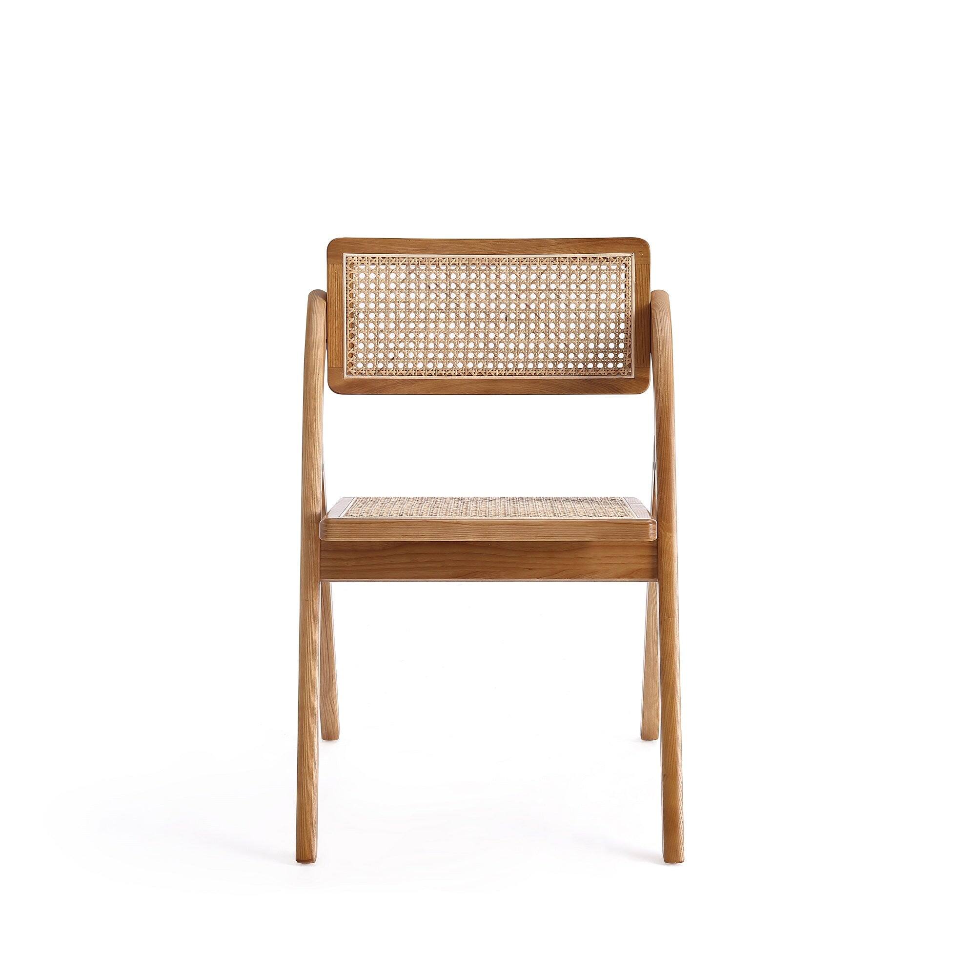 Manhattan Comfort Lambinet Industry Chic Wood Folding Chair Set of 2 ...