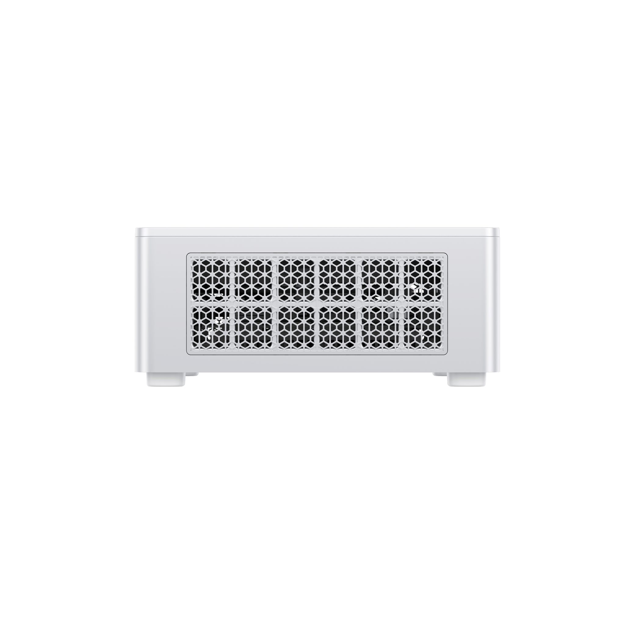 Back. Minisforum - MINISFORUM M1 Lite Mini PC, Intel Core Ultra 5 125U, Barebone, Intel Graphics - Sliver.