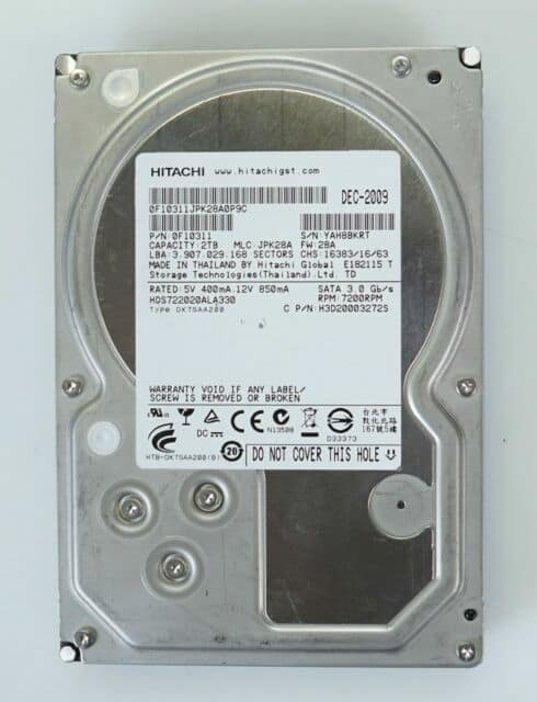 Hitachi - 2TB,Internal,7200 RPM (HDS722020ALA330) Desktop Hard Disk Drive