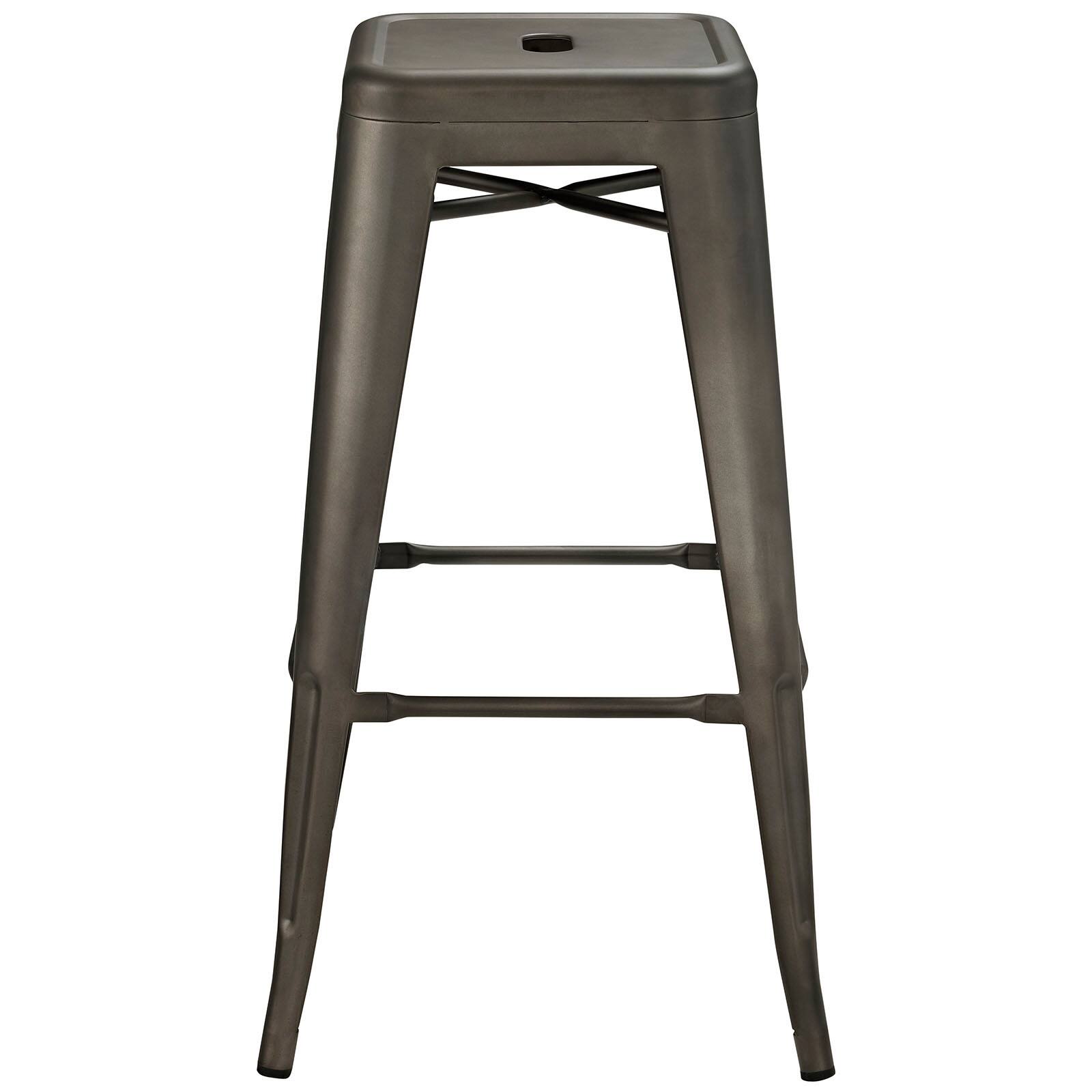 Alt View 1. Modway - Promenade Backless Bar Stool by Modway - Brown.