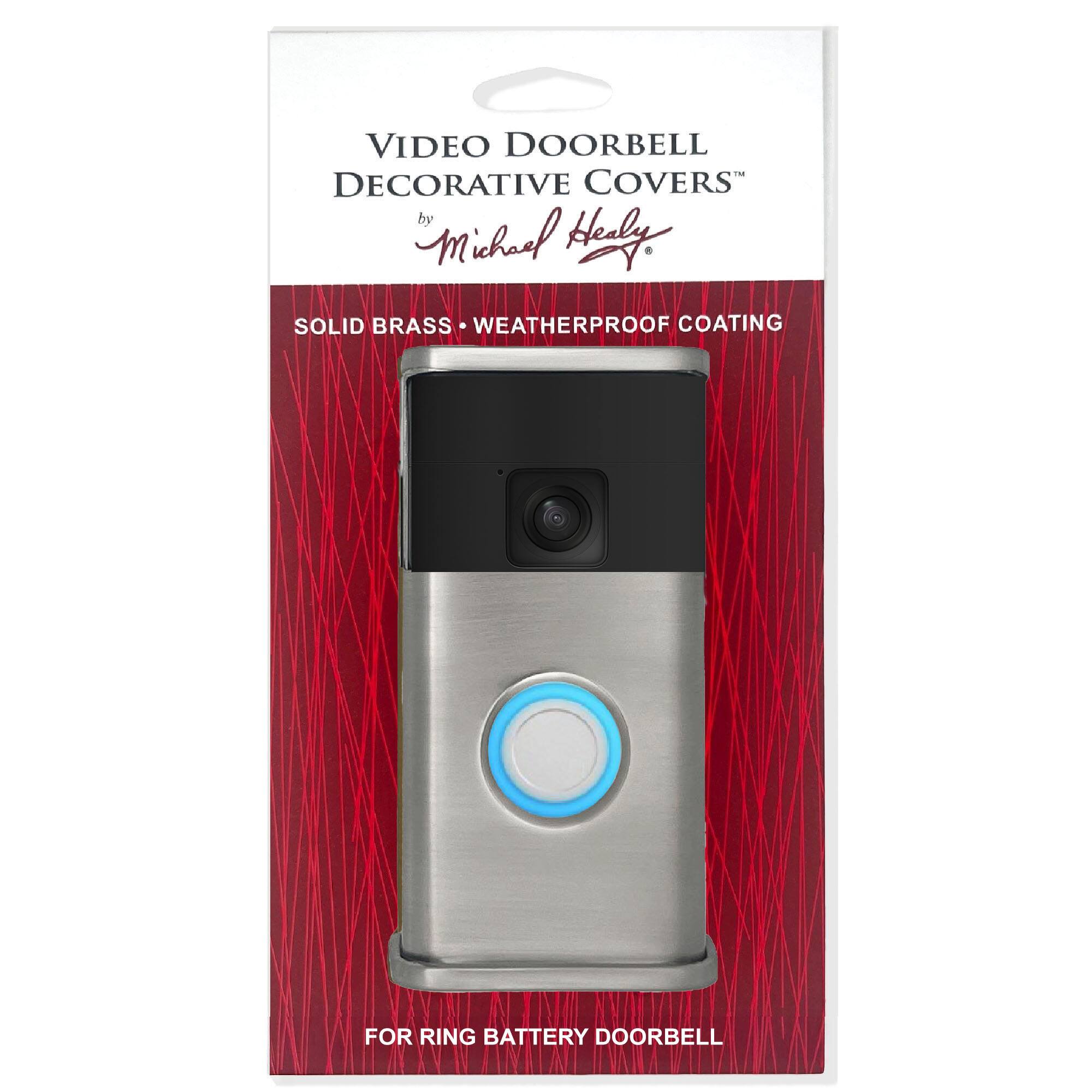 VIDEO DOORBELL DECORATIVE COVERS by Michael Hely

SOLID BRASS WEATHERPROOF COATING FOR RING BATTERY DOORBELL