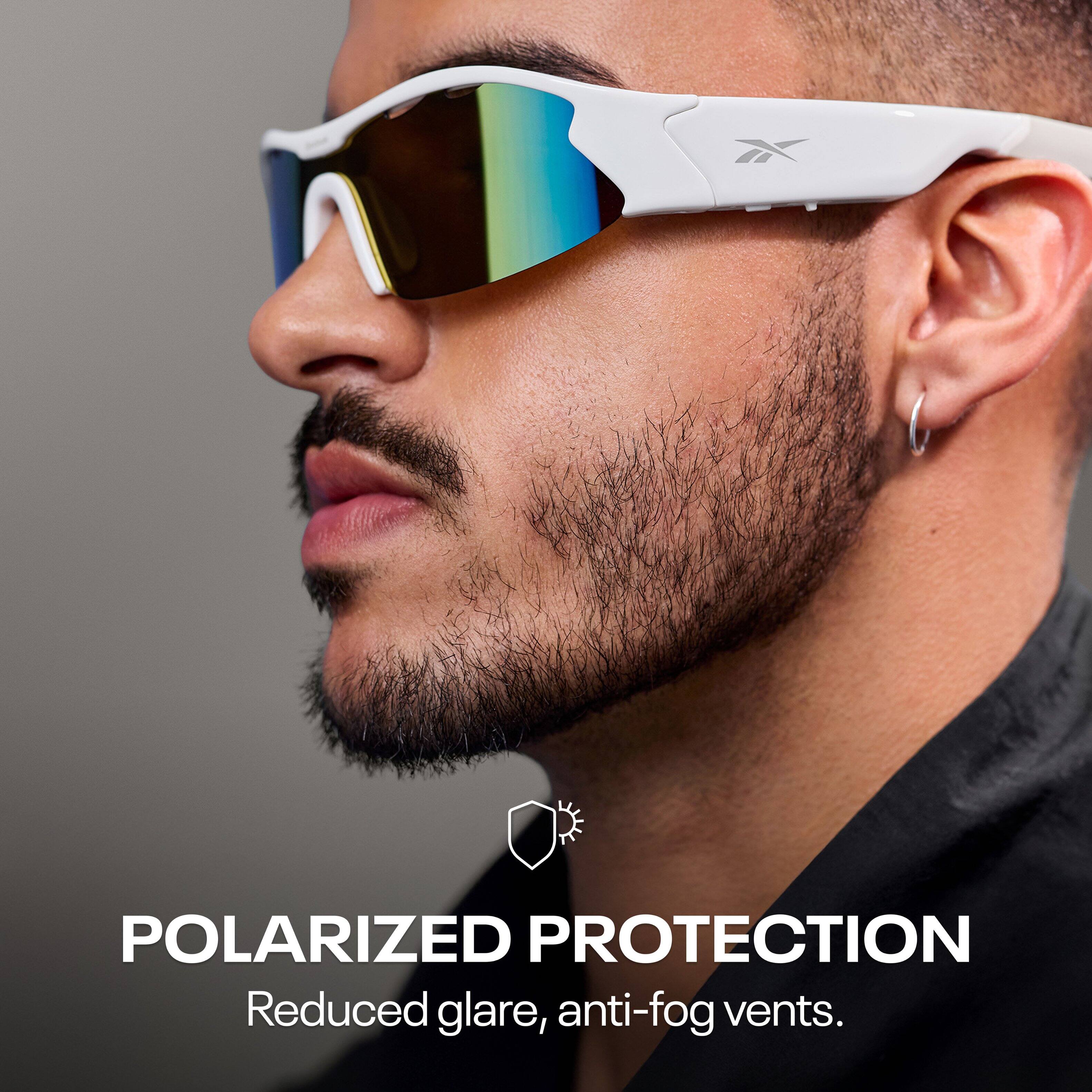 POLARIZED PROTECTION  
Reduced glare, anti-fog vents.