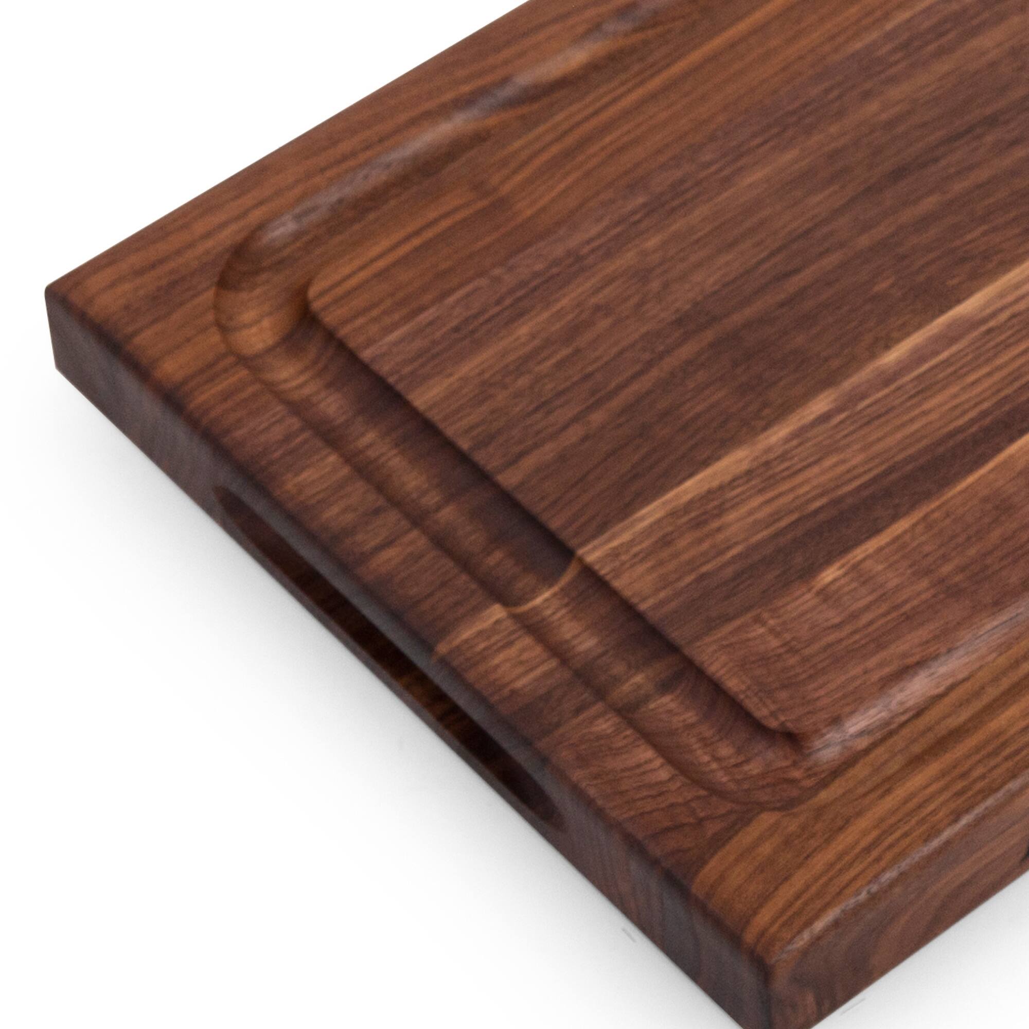Alt View 8. John Boos - John Boos BBQ Collection Reversible Wood Cutting Board w/Juice Groove, Walnut - Walnut.