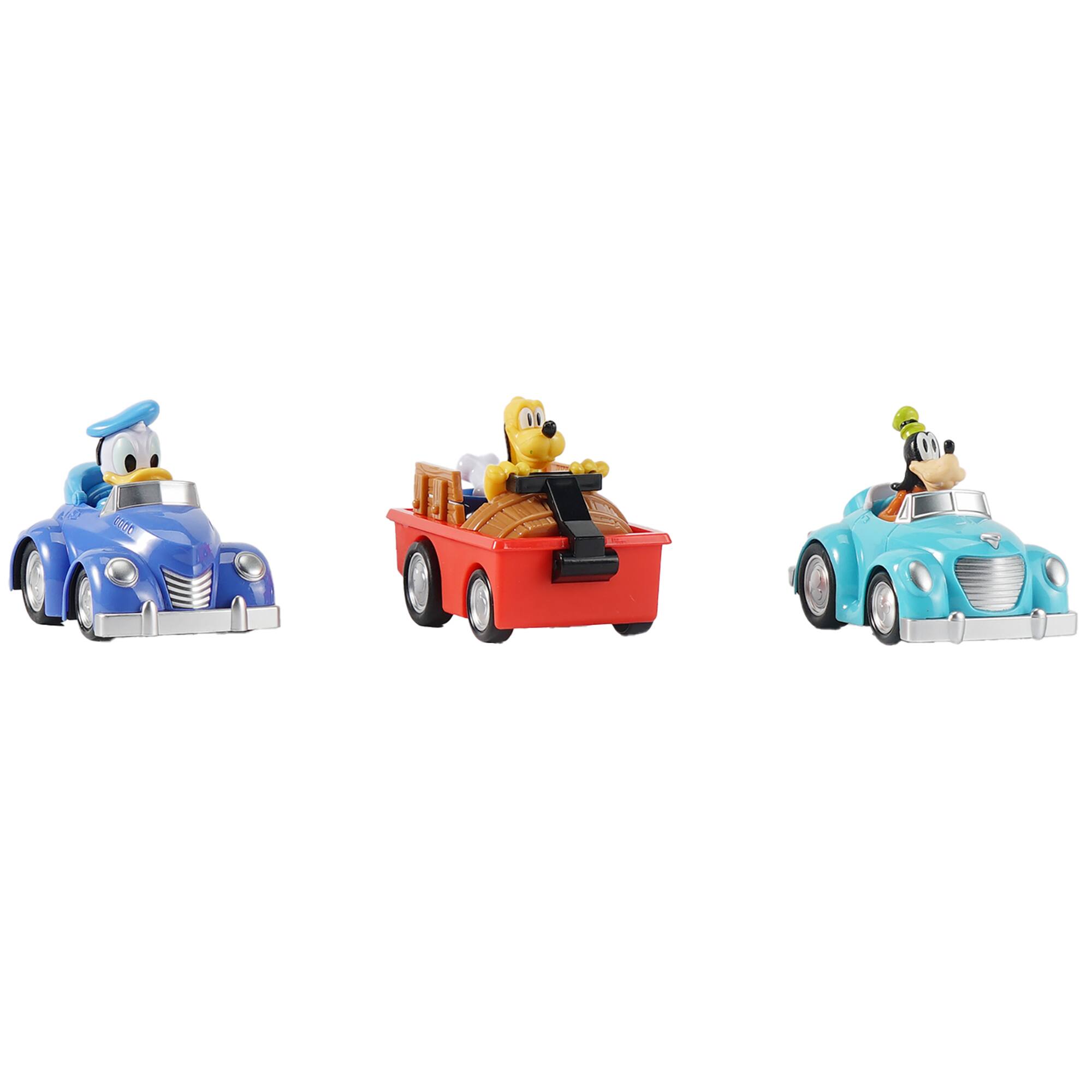 Angle. Disney Junior - Disney Junior: 3 pack Pull-Back Toy Vehicles - Donald.