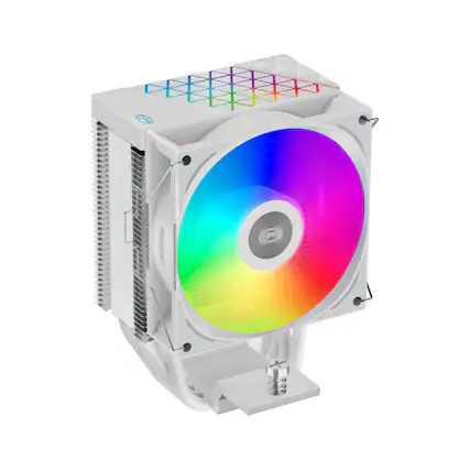 Front. PCCOOLER - R400 ARGB WH CPU Air Cooler, 4 Heat pipes - White.